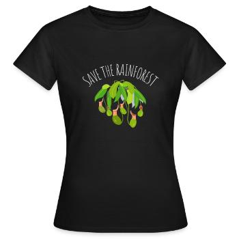 Save The Rainforest - Women's T-Shirt - black - Front - AI Model Female 172 dark (172cm)