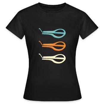 Jew Mouth Harp Jaw Harp Bass - Women's T-Shirt - black - Front - AI Model Female 172 dark (172cm)