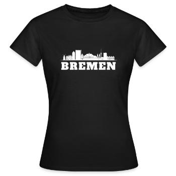 Bremen Town Musicians - Frauen T-Shirt - Schwarz - Vorne - AI Model Female 172 dark (172cm)