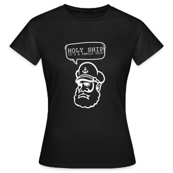 Cruise Vacation Family Trip - Holy Ship Girls Trip - Women's T-Shirt - black - Front - AI Model Female 172 dark (172cm)