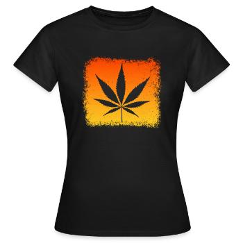 kiffen weed ganja legalize it - Frauen T-Shirt - Schwarz - Vorne - AI Model Female 172 dark (172cm)