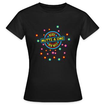 Beste Omi Mutti - Frauen T-Shirt - Schwarz - Vorne - AI Model Female 172 dark (172cm)