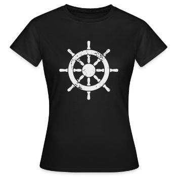 Volant - T-shirt Femme - noir - Devant - AI Model Female 172 dark (172cm)