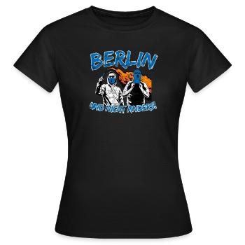 Berlin und nicht anders UPDATE - Frauen T-Shirt - Schwarz - Vorne - AI Model Female 172 dark (172cm)