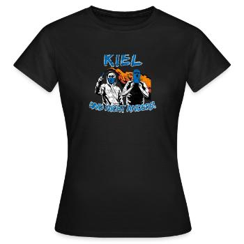 Kiel und nicht anders UPDATE - Frauen T-Shirt - Schwarz - Vorne - AI Model Female 172 dark (172cm)
