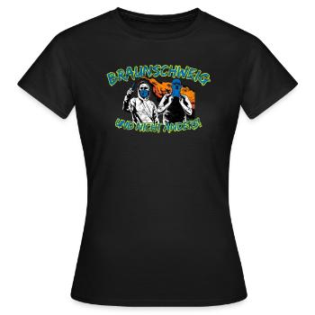 Braunschweig und nicht anders UPDATE - Frauen T-Shirt - Schwarz - Vorne - AI Model Female 172 dark (172cm)
