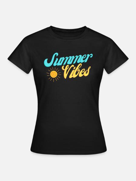 Sommerstimmung - Frauen T-Shirt - Schwarz