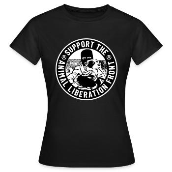 Support The A.L.F. - Frauen T-Shirt - Schwarz - Vorne - AI Model Female 172 dark (172cm)