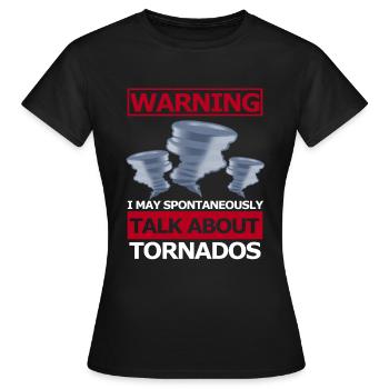 Tornado - Frauen T-Shirt - Schwarz - Vorne - AI Model Female 172 dark (172cm)