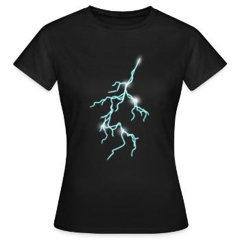 Éclair - T-shirt Femme - noir - Devant - AI Model Female 172 dark (172cm)