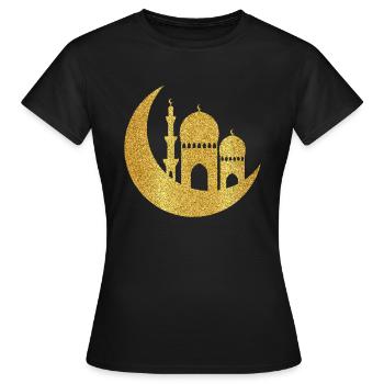 Ramadan Mubarak muslim islam Fasten moslem Allah - Frauen T-Shirt - Schwarz - Vorne - AI Model Female 172 dark (172cm)