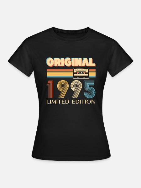30th Birthday Original 1995 30 Years Old Gift - Women's T-Shirt - black