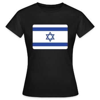 ISRAEL - T-shirt Femme - noir - Devant - AI Model Female 172 dark (172cm)
