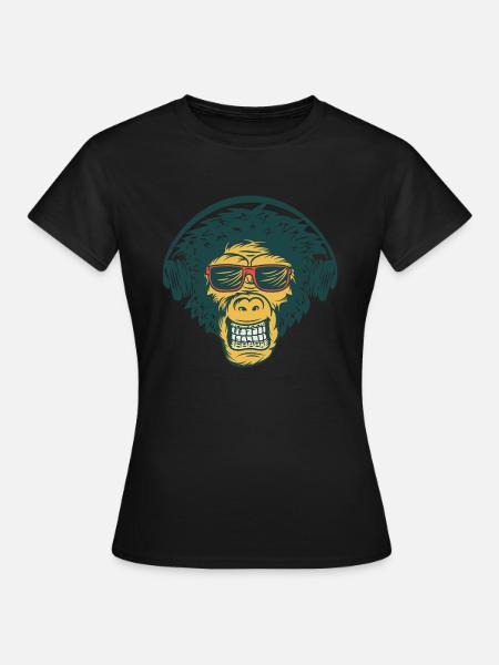 monkey face - Women's T-Shirt - black