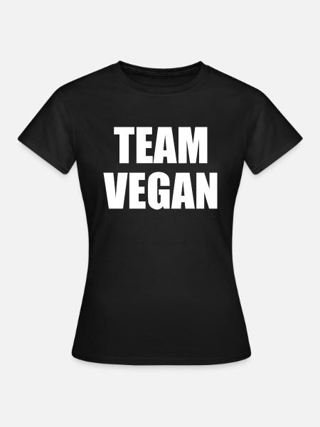 Team Vegan - Frauen T-Shirt - Schwarz