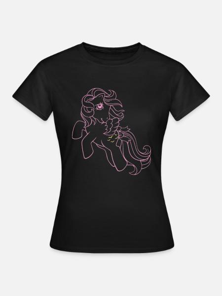 My Little Pony Retro Poney Rose - Dame-T-shirt - sort