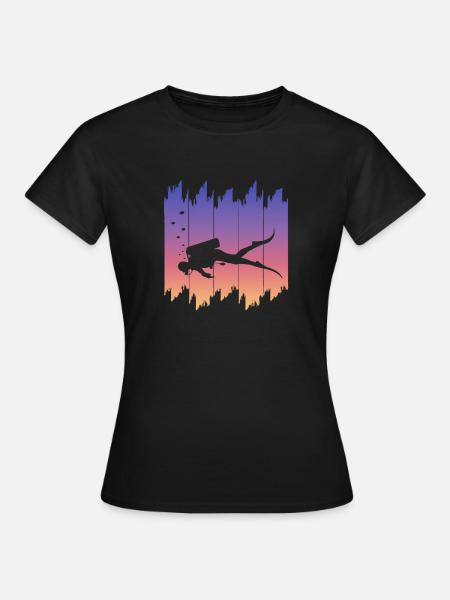 Tauchen - Frauen T-Shirt - Schwarz