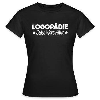 Speech Therapy Speech Therapist Speech Therapist Speech Therapy - Women's T-Shirt - black - Front - AI Model Female 172 dark (172cm)