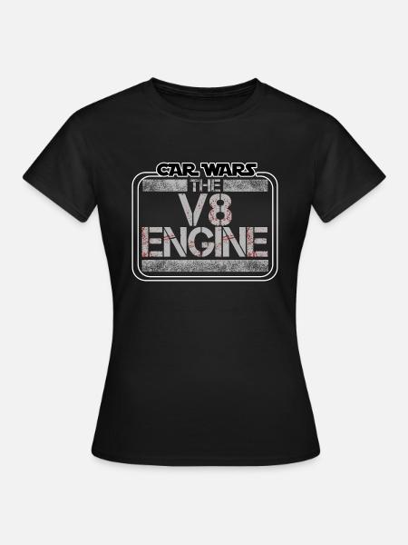 Car Wars - The V8 Engine - Motorsport - Cars - Women's T-Shirt - black