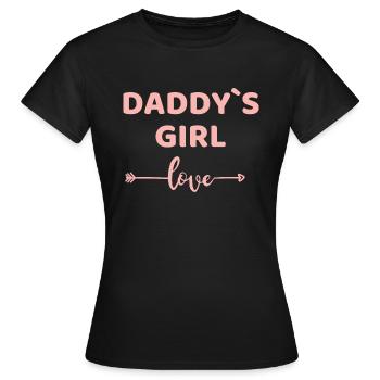 Daddy's Girl - Women's T-Shirt - black - Front - AI Model Female 172 dark (172cm)