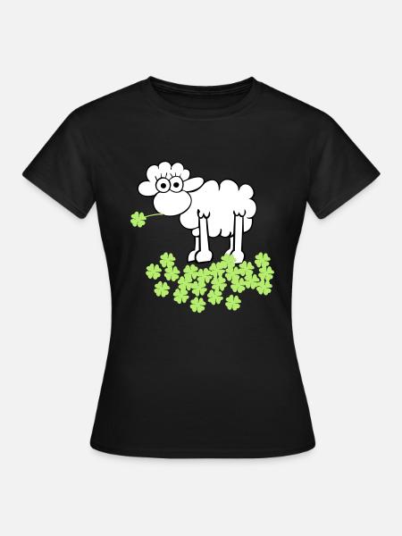 st. Patrick's sheep - Women's T-Shirt - black