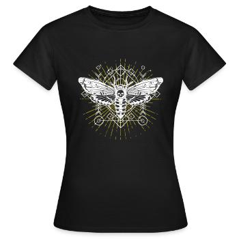 Motte Motte Phase lune Gothique Idée cadeau - T-shirt Femme - noir - Devant - AI Model Female 172 dark (172cm)