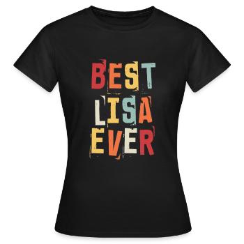 Beste Lisa Beliebte Geburtsnamen Lisa Kostüm - Frauen T-Shirt - Schwarz - Vorne - AI Model Female 172 dark (172cm)