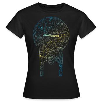 Star Trek Lower Decks USS Cerritos Logo - Women's T-Shirt - black - Front - AI Model Female 172 dark (172cm)