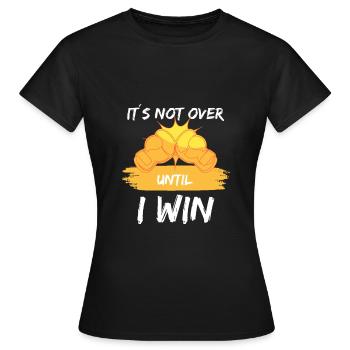 Boxer Boxen Herausforderer Ehrgeiz Positiv - Frauen T-Shirt - Schwarz - Vorne - AI Model Female 172 dark (172cm)