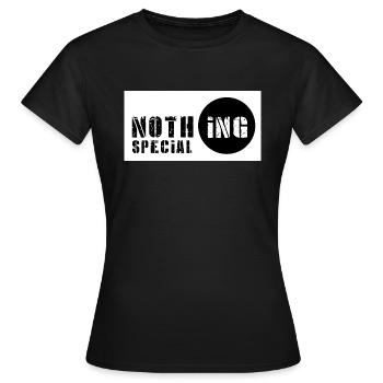 RIEN de spécial | Impression BG blanche - T-shirt Femme - noir - Devant - AI Model Female 172 dark (172cm)