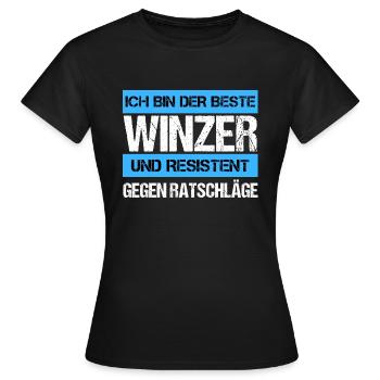 Resistant winemaker - Women's T-Shirt - black - Front - AI Model Female 172 dark (172cm)