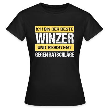 Resistant winemaker - Women's T-Shirt - black - Front - AI Model Female 172 dark (172cm)