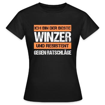 Resistant winemaker - Women's T-Shirt - black - Front - AI Model Female 172 dark (172cm)