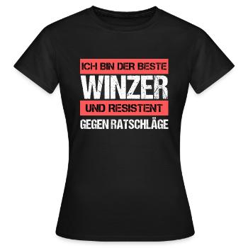Resistant winemaker - Women's T-Shirt - black - Front - AI Model Female 172 dark (172cm)