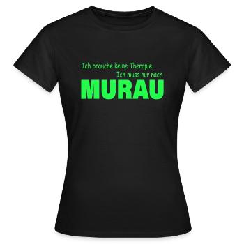 Thérapie Murau - T-shirt Femme - noir - Devant - AI Model Female 172 dark (172cm)