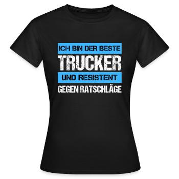 Resistant Trucker - Women's T-Shirt - black - Front - AI Model Female 172 dark (172cm)