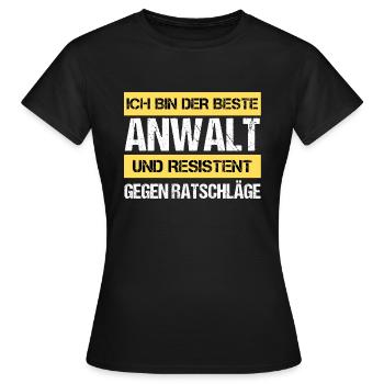 Resistant Advocate - Women's T-Shirt - black - Front - AI Model Female 172 dark (172cm)