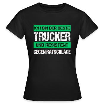 Resistant Trucker - Women's T-Shirt - black - Front - AI Model Female 172 dark (172cm)