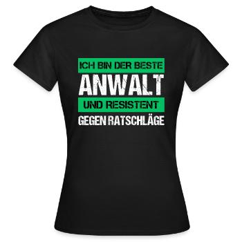 Resistant Advocate - Women's T-Shirt - black - Front - AI Model Female 172 dark (172cm)