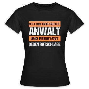 Resistant Advocate - Women's T-Shirt - black - Front - AI Model Female 172 dark (172cm)
