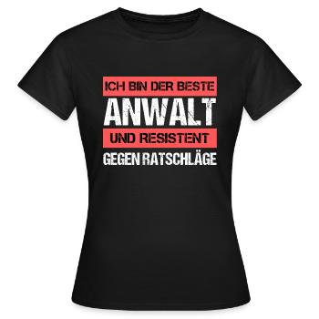 Resistant Advocate - Women's T-Shirt - black - Front - AI Model Female 172 dark (172cm)
