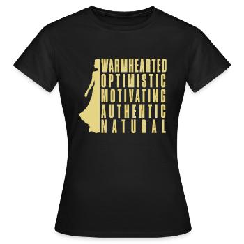 Femme merveilleuse - T-shirt Femme - noir - Devant - AI Model Female 172 dark (172cm)
