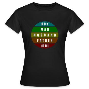 male way of life - Frauen T-Shirt - Schwarz - Vorne - AI Model Female 172 dark (172cm)