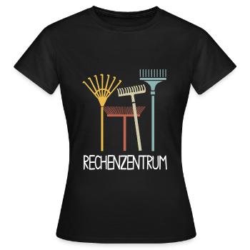 Rechenzentrum Gärtner Garten Gartenarbeit - Frauen T-Shirt - Schwarz - Vorne - AI Model Female 172 dark (172cm)