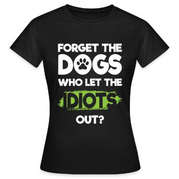 Idiot Travail Mauvaise Provocation - T-shirt Femme - noir - Devant - AI Model Female 172 dark (172cm)