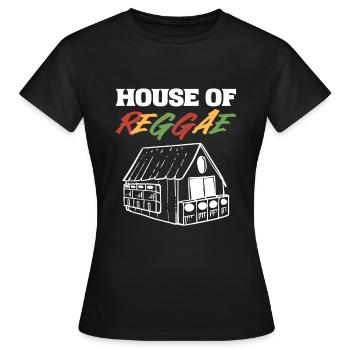 House of Reggae Musicians and Entertainers - Women's T-Shirt - black - Front - AI Model Female 172 dark (172cm)