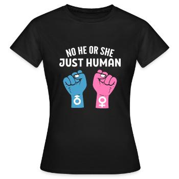 Défenseurs de l’égalité des sexes - T-shirt Femme - noir - Devant - AI Model Female 172 dark (172cm)
