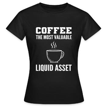 Buchhalter und Kaffeeliebhaber Wirtschaftsprüfer - Frauen T-Shirt - Schwarz - Vorne - AI Model Female 172 dark (172cm)