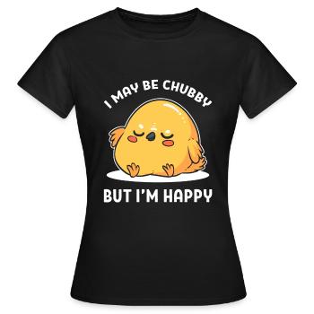 Chubby parrot conservationist - Women's T-Shirt - black - Front - AI Model Female 172 dark (172cm)
