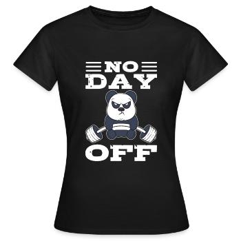 No Day Off Weightlifter - Women's T-Shirt - black - Front - AI Model Female 172 dark (172cm)